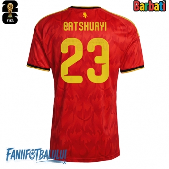 Belgia Michy Batshuayi #23 Tricou Fotbal Replică Mondial 2026 Barbati Acasa
